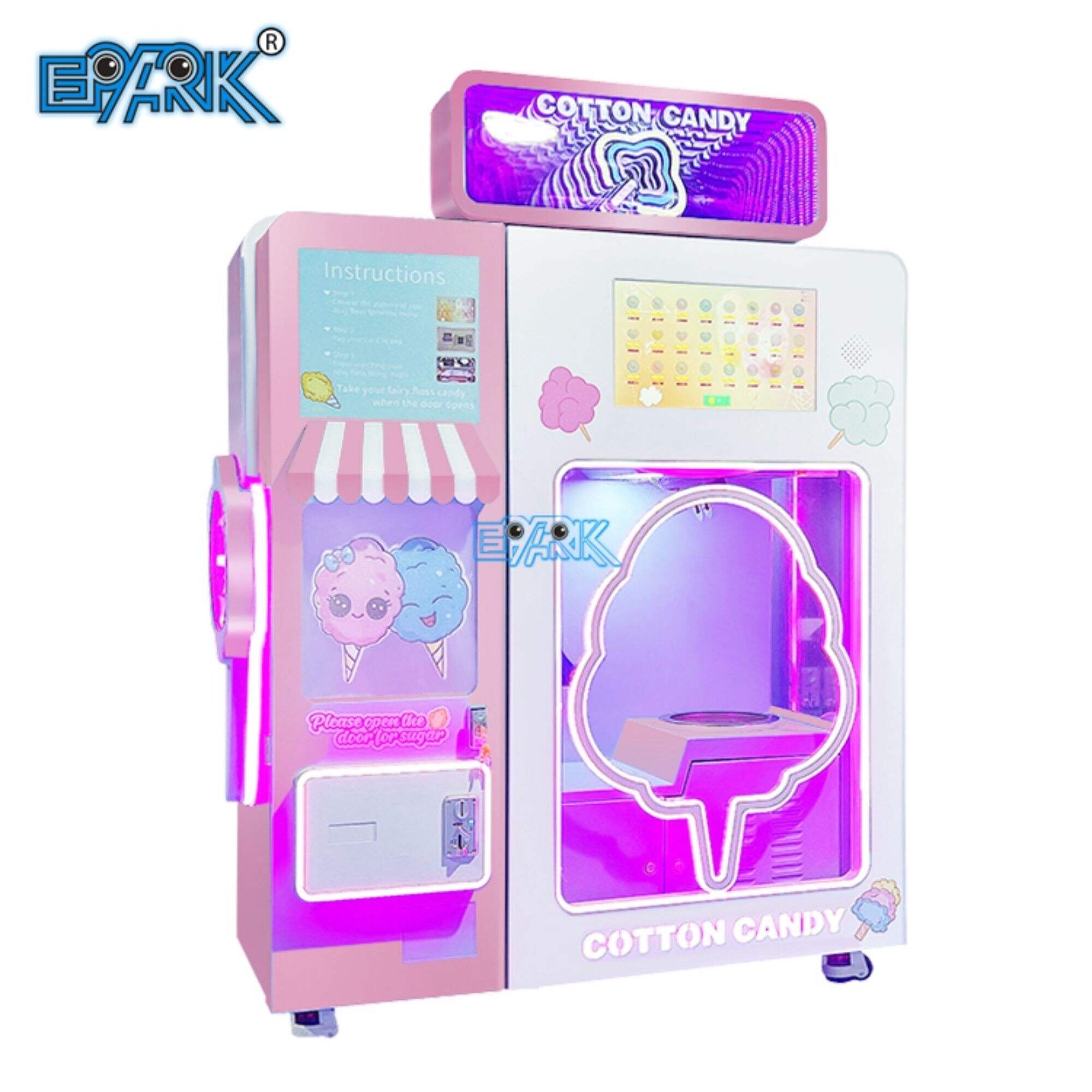 Automatic Cotton Candy Vending Machine Full Automatic Cotton Candy Machine