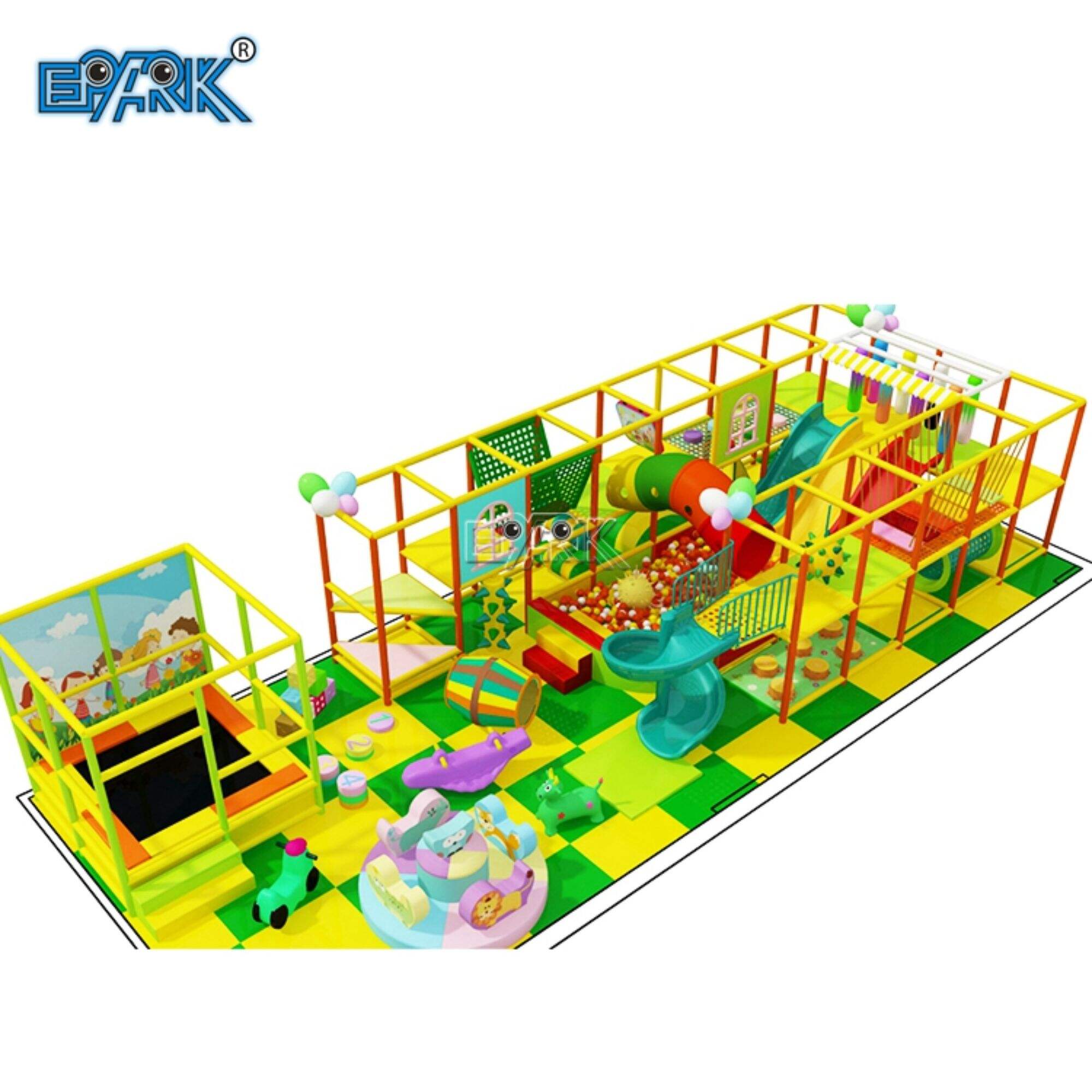 Equipo de juego interior Mini parque infantil interior