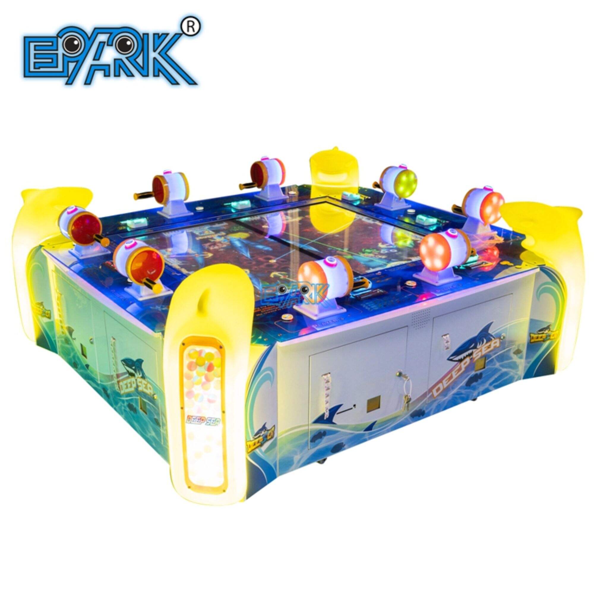 8 Players Go Fishing Mini Video Fish SimulatorArcade Game Machine for fun