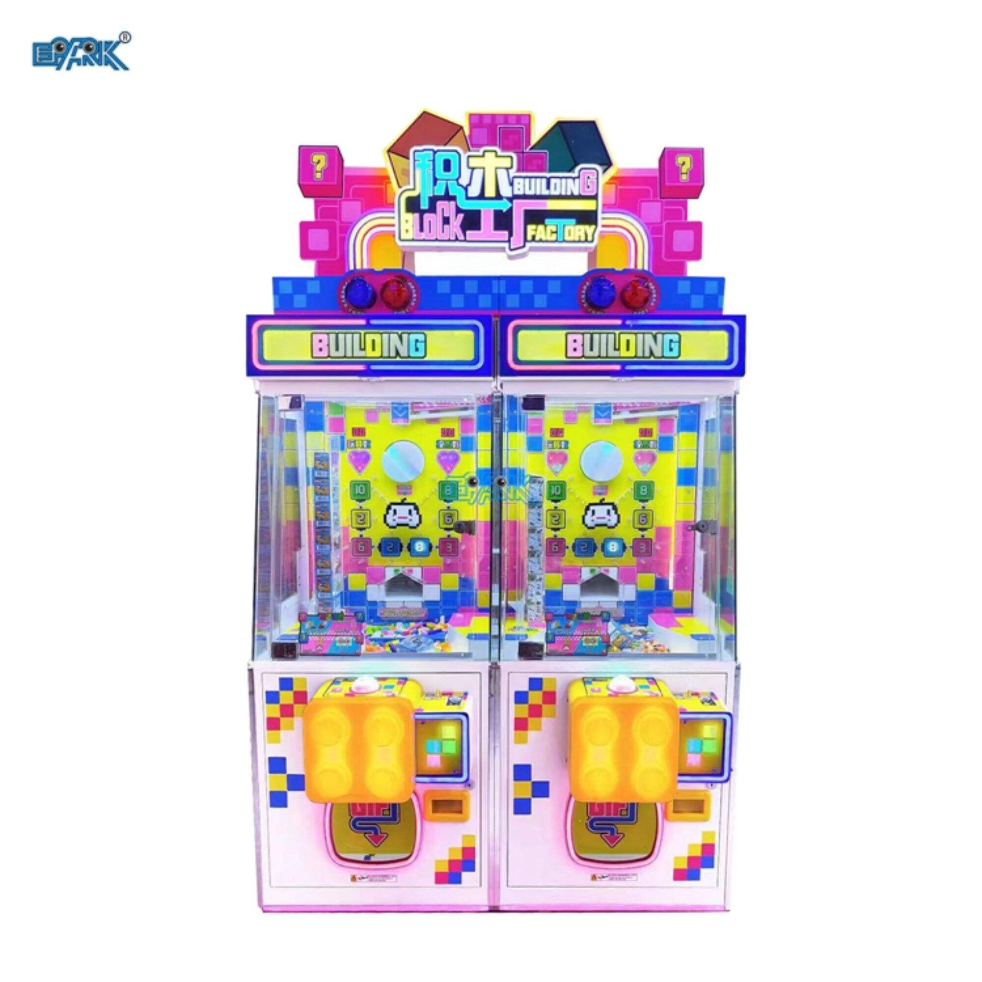 Design Advanced Technology Prize Machine Arcade Building Blocks Pusher Machine