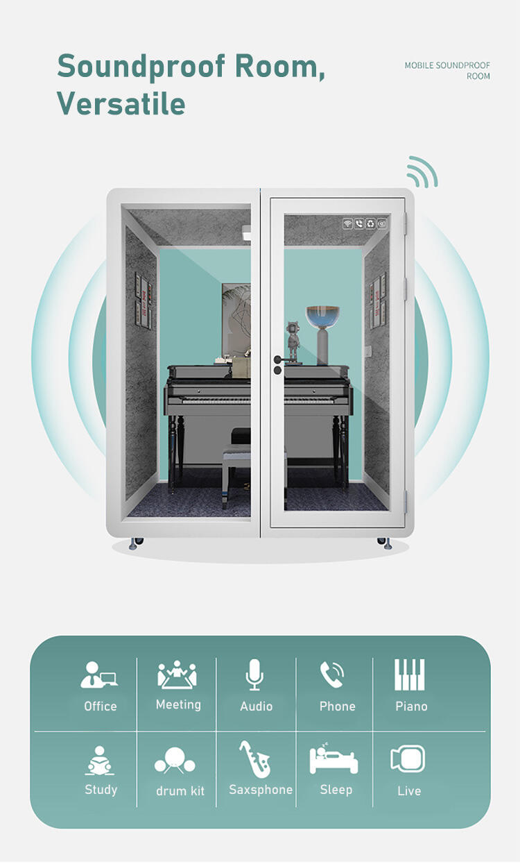 Soundproof Office Mobile Phone Pod Acoustic Portable Recording Booth Sound Proof manufacture