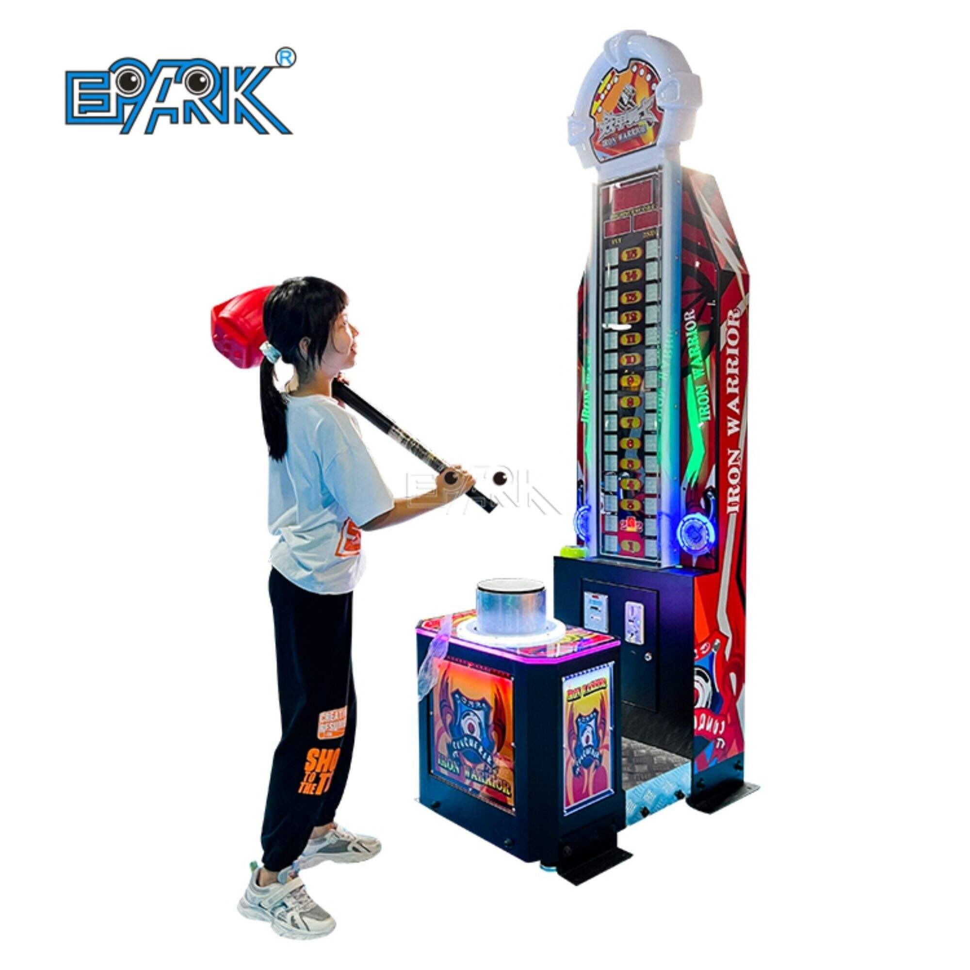 Mesin Game Arcade yang Dioperasikan dengan Koin Memukul Palu Pukulan Mesin Permainan Palu Tinju Dijual