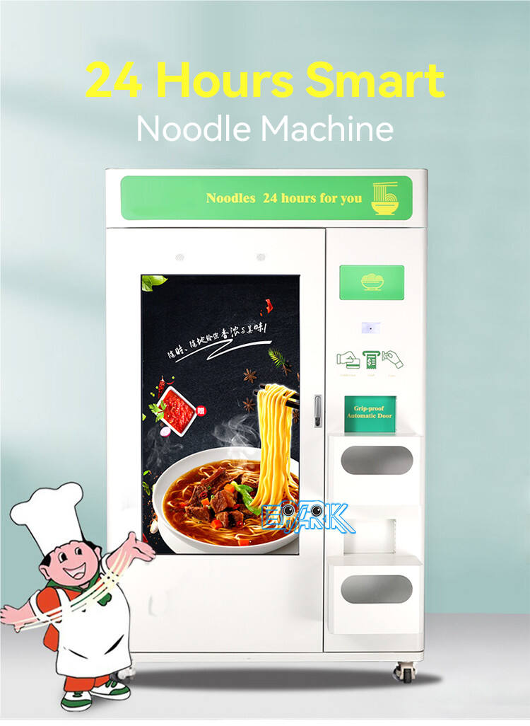 Issiq suv dispenseri bilan maxsus stakan noodle savdo avtomati