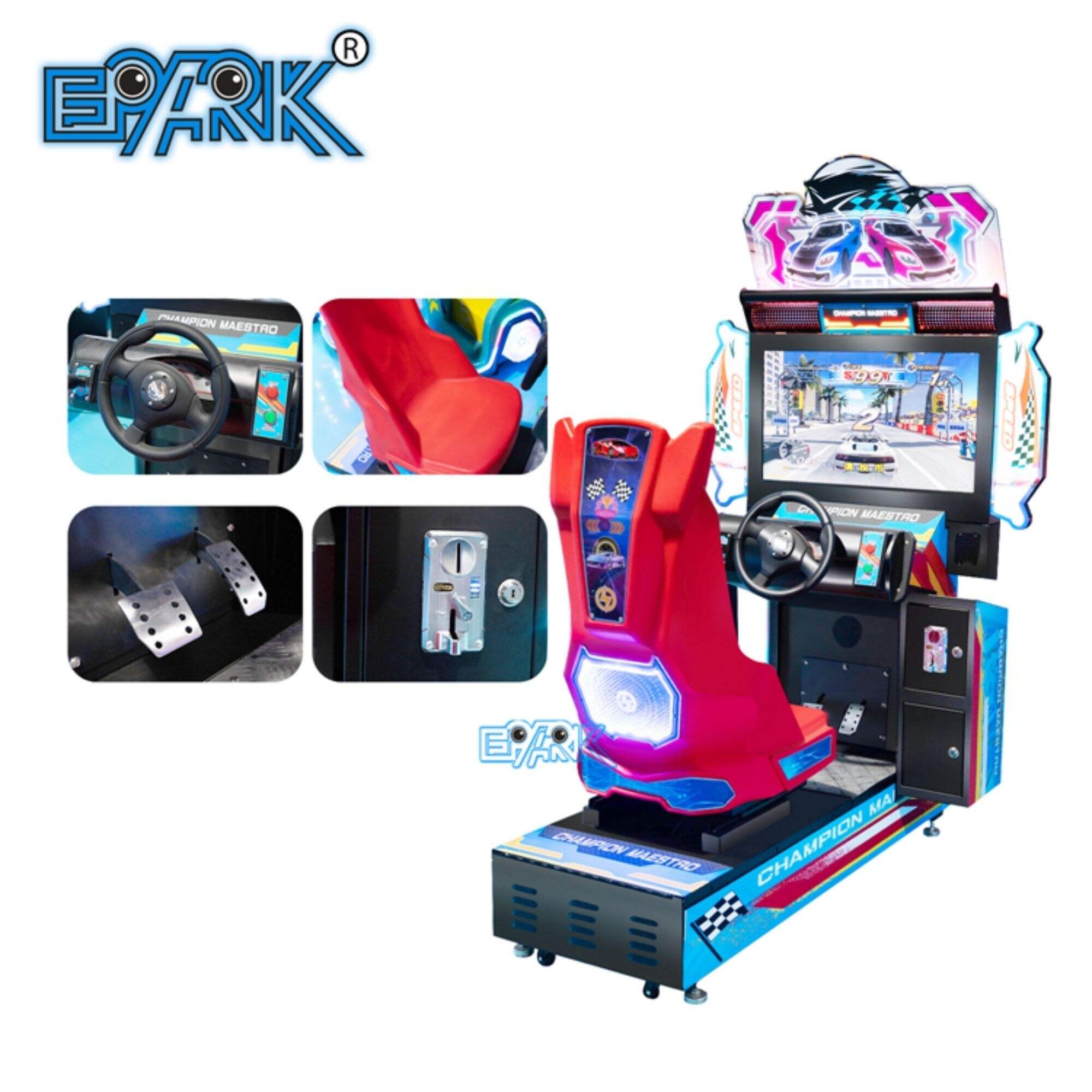 Wholesale 32 Inch Outrun Coin Operated Car Race Arcade Games Machine Indoor Motion Sim Speed Racing Car Simulator