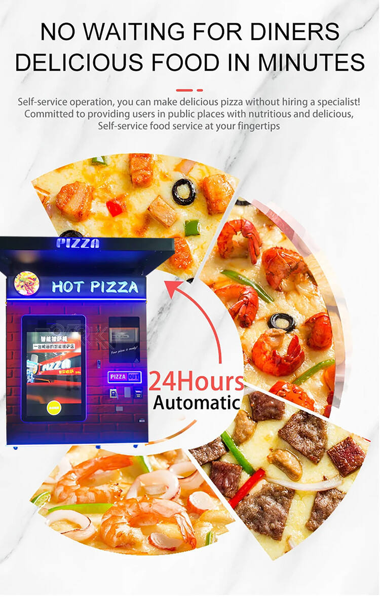 Outdoor Business Self-Service Fast Food Making Machine Fully Automatic Pizza Vending Machines For Sale manufacture