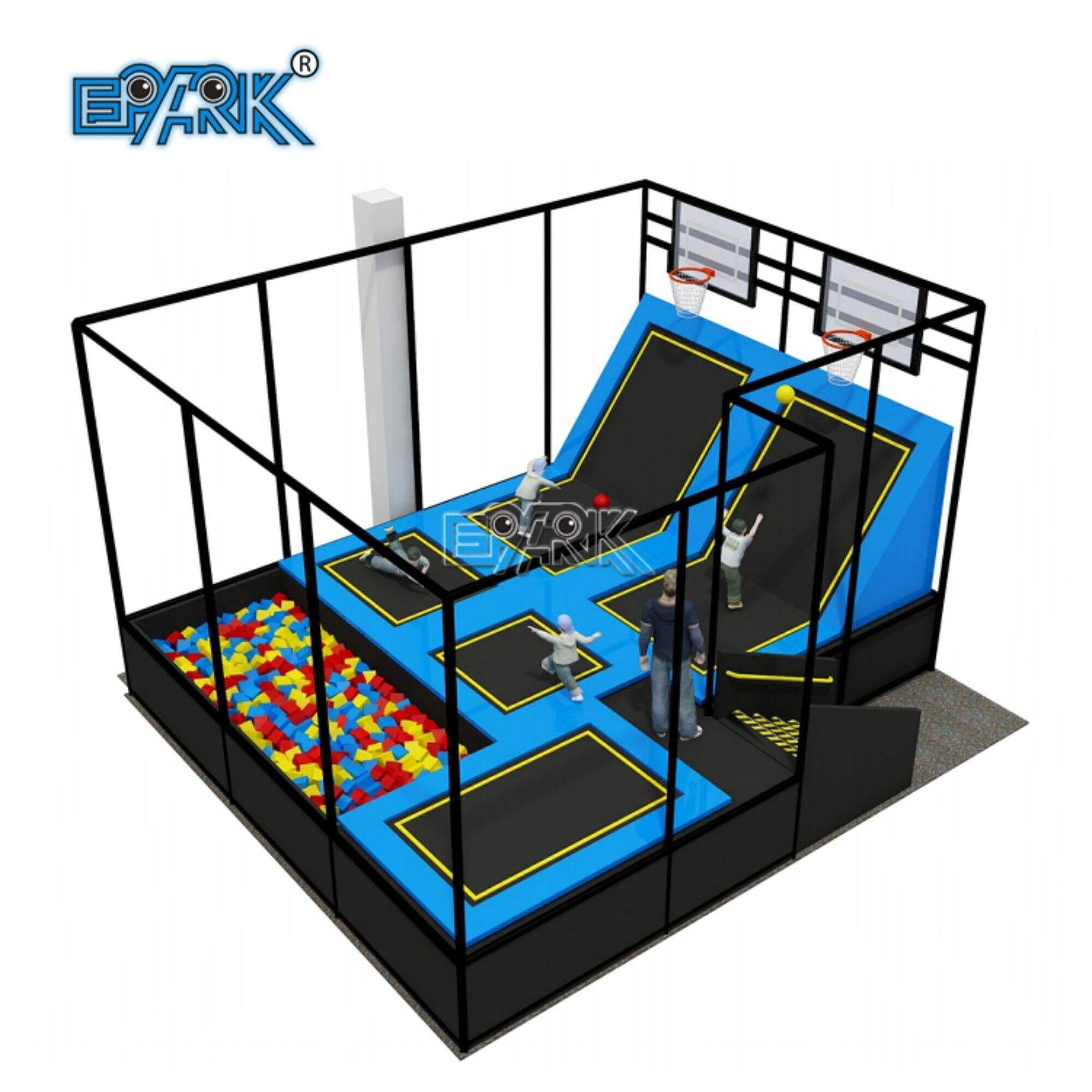 China Manufacturer Custom Children Commercial Playground Indoor Adult Adventure Pak Trampoline Park