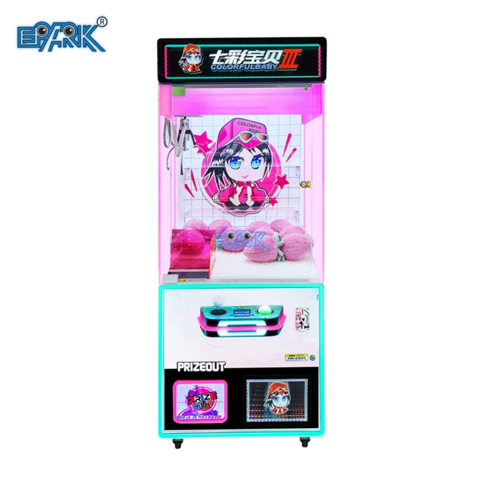 Coin Operated Arcade Doll Machine Claw Crane Grabber Premju Vending Out Toy Gift Game Machine