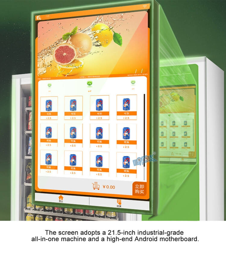 Vending Machine With Card Reader 24 Hours Self-service Store Coffe Drinks And Snacks Vendor Machine supplier