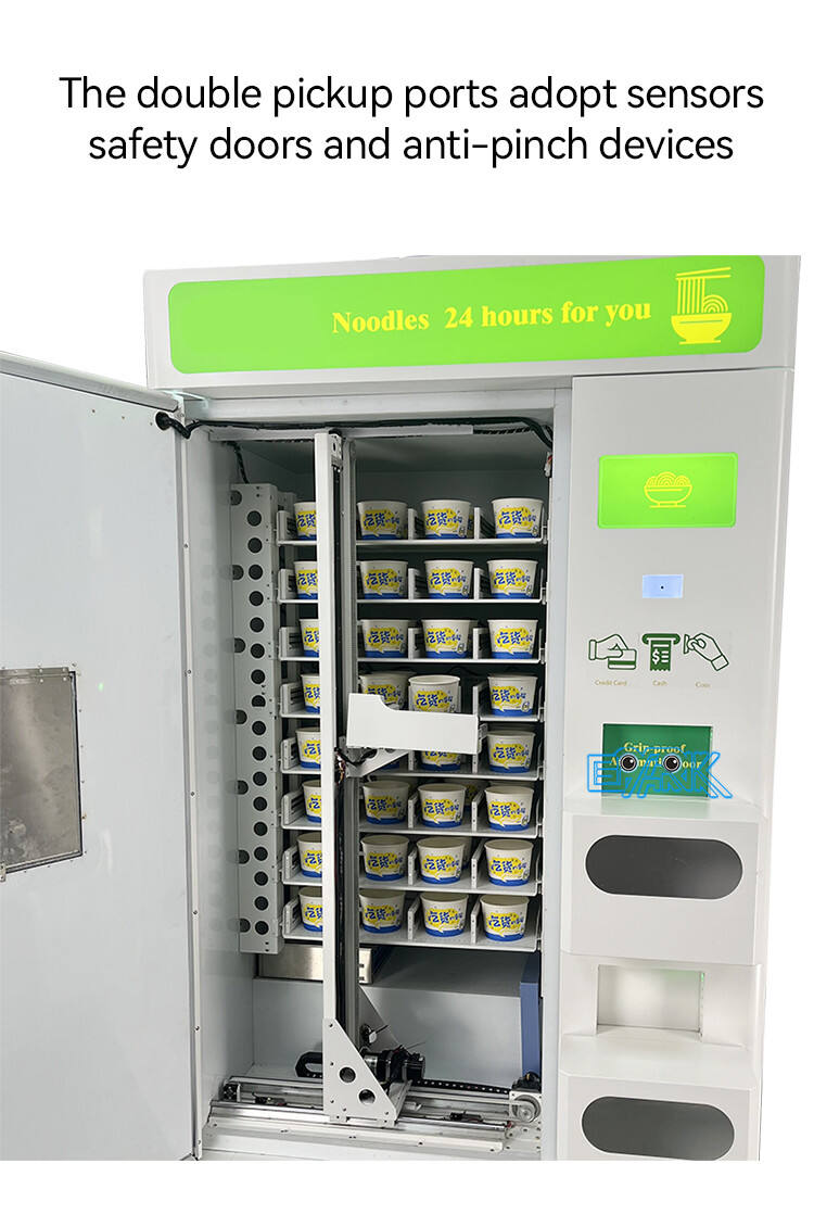 Custom Cup Noodle Vending Machine With Hot Water Dispenser Instant Noodle Vending Machine supplier