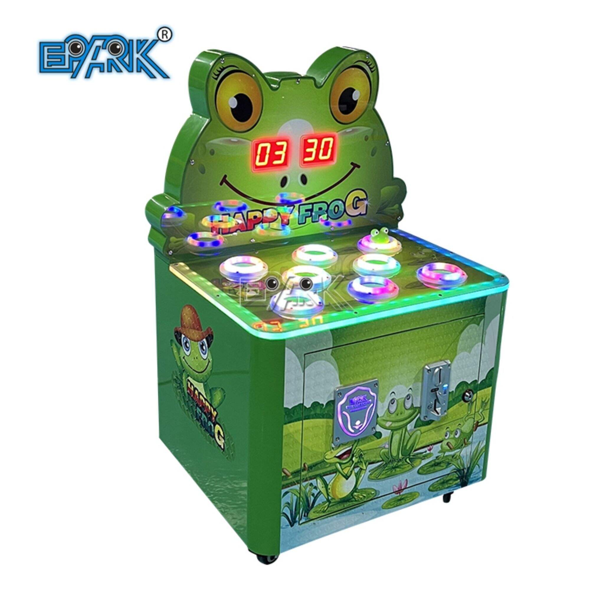 Máquina de juegos para niños Máquina de arcade Consola de juegos para niños de fichas Hammer The Frog