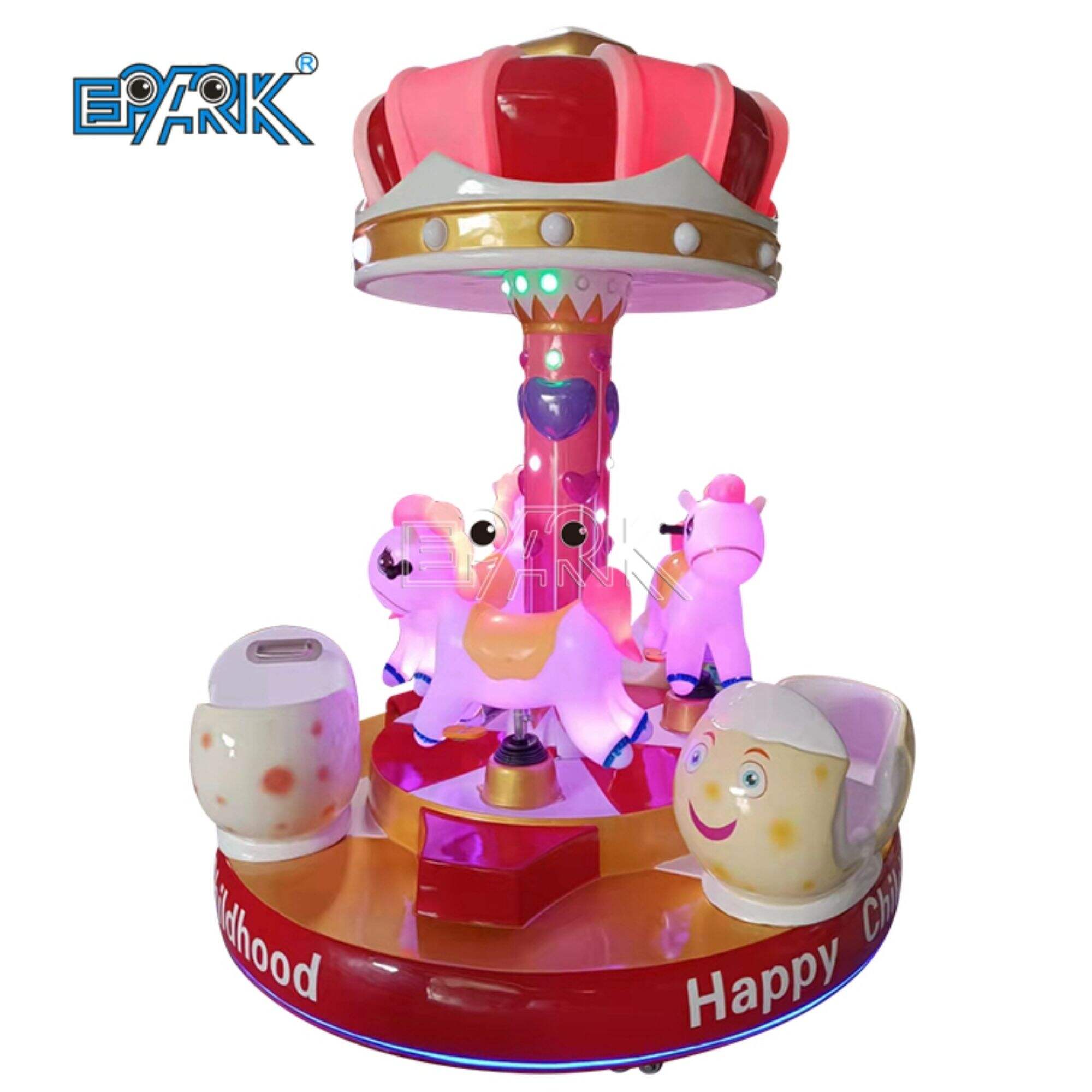 Myntdrevet karusell Kiddie Rides Carousel Game Machine