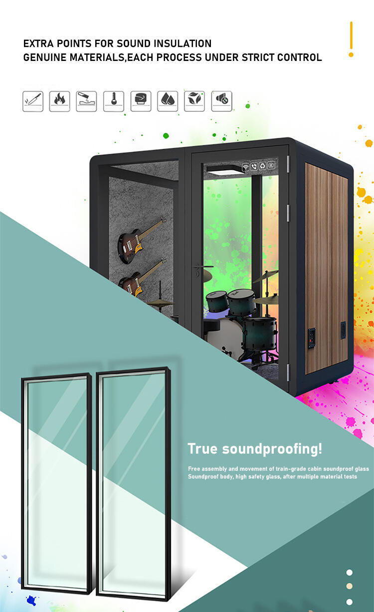 Soundproof Office Mobile Phone Pod Acoustic Portable Recording Booth Sound Proof factory