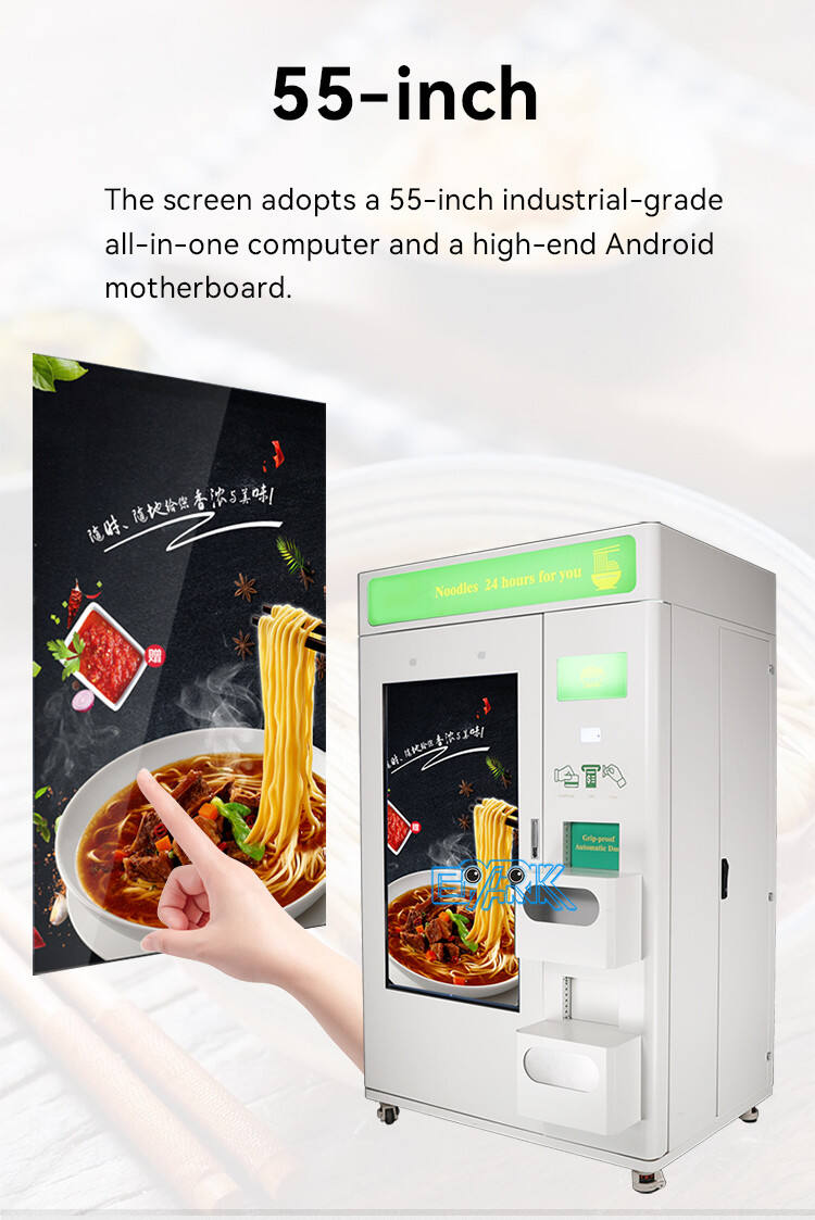 Custom Cup Noodle Vending Machine With Hot Water Dispenser Instant Noodle Vending Machine manufacture