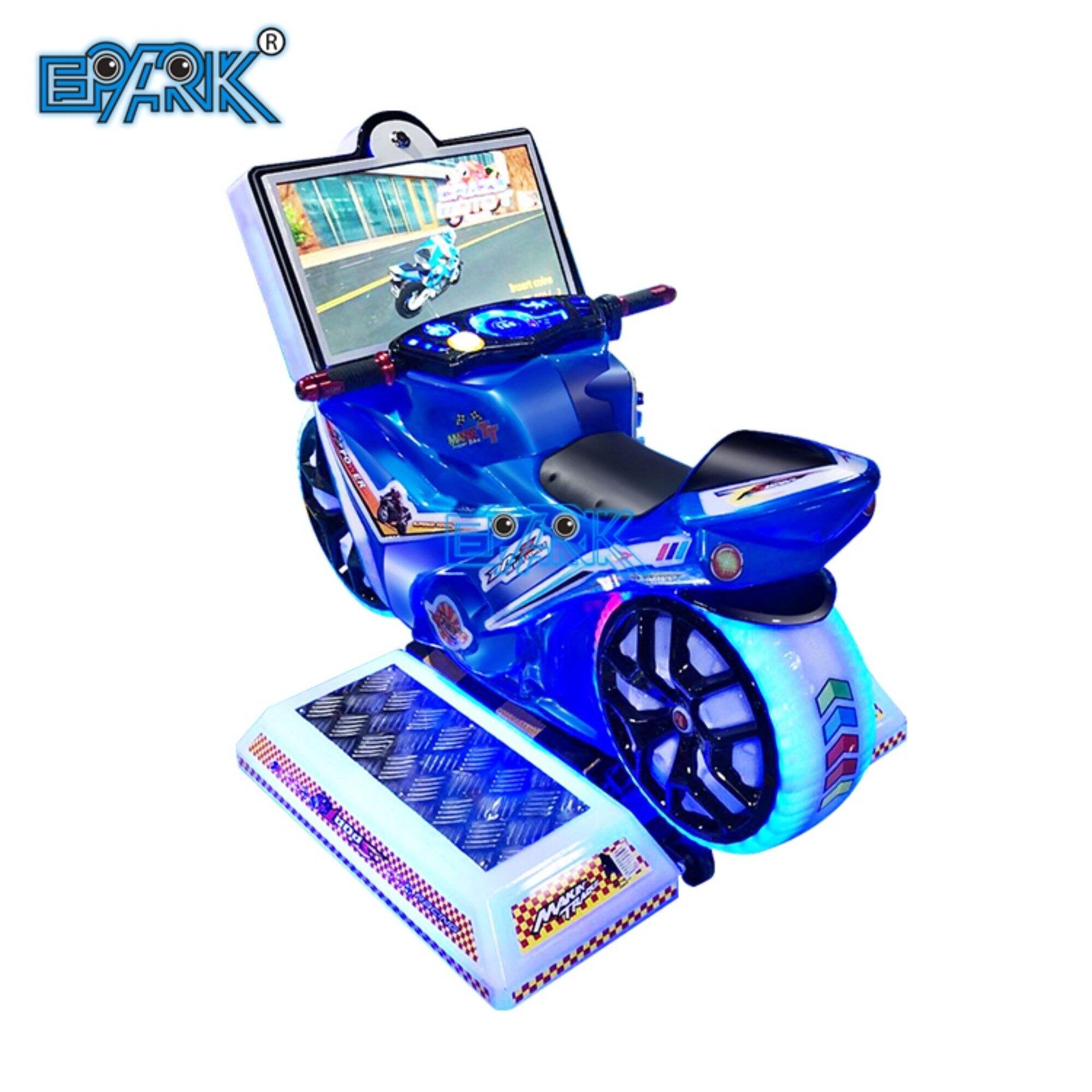 Delectationis Park Arcade Ludus Machina Coin Operated Ludus Plastic Super Motorcycle Kiddie Ride