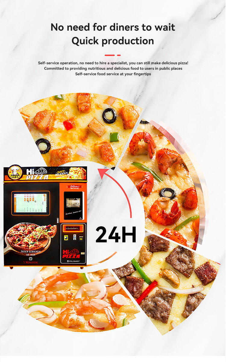 32 dyuymli to'liq avtomatik sog'lom pizza savdo avtomati pizza avtomati ishlab chiqaruvchisi