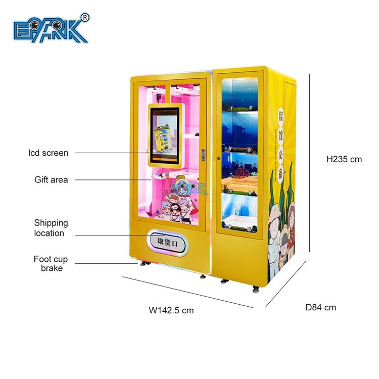 Custom Touch Screen Capsule Toys Gift Lucky Box Blind Box Souvenirs Packed Clothes Vending Machine For Sale