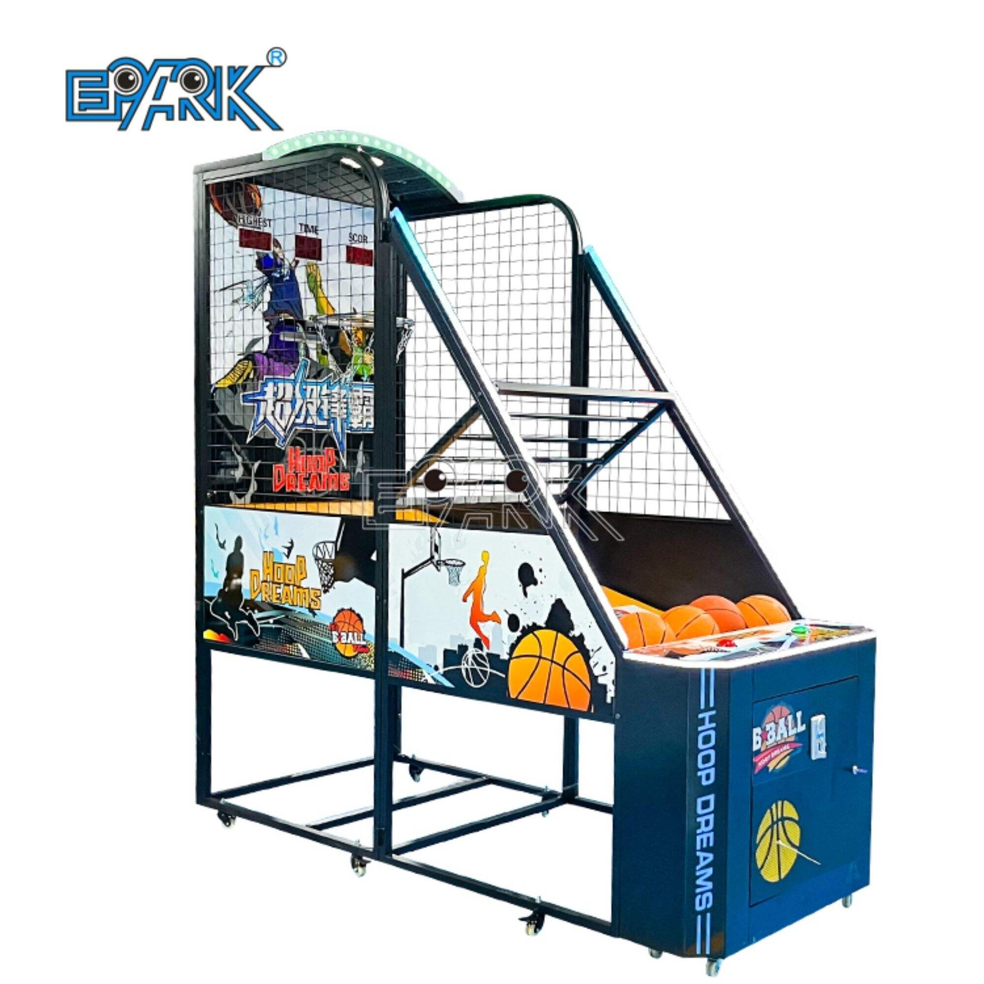 Mesin Game Arcade yang Dioperasikan dengan Koin Mesin Arcade Bola Basket Hoop Dreams