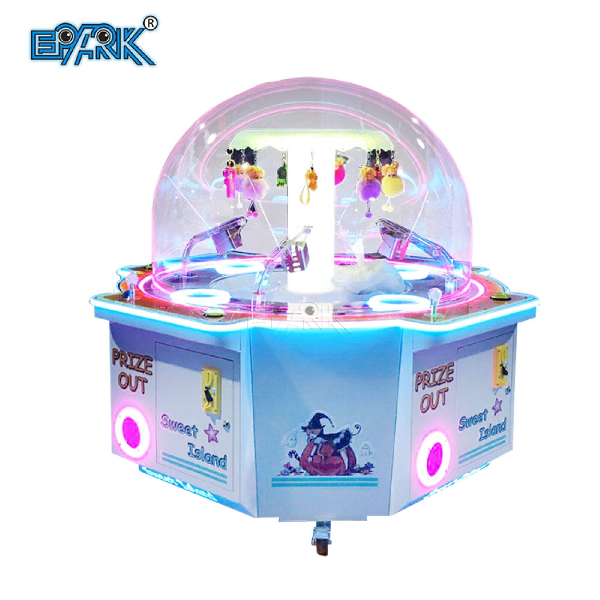 Coin Operated Ludicra Kids Candy Vending Claw Crane Capere Candy Ludus Machina Claw Machina