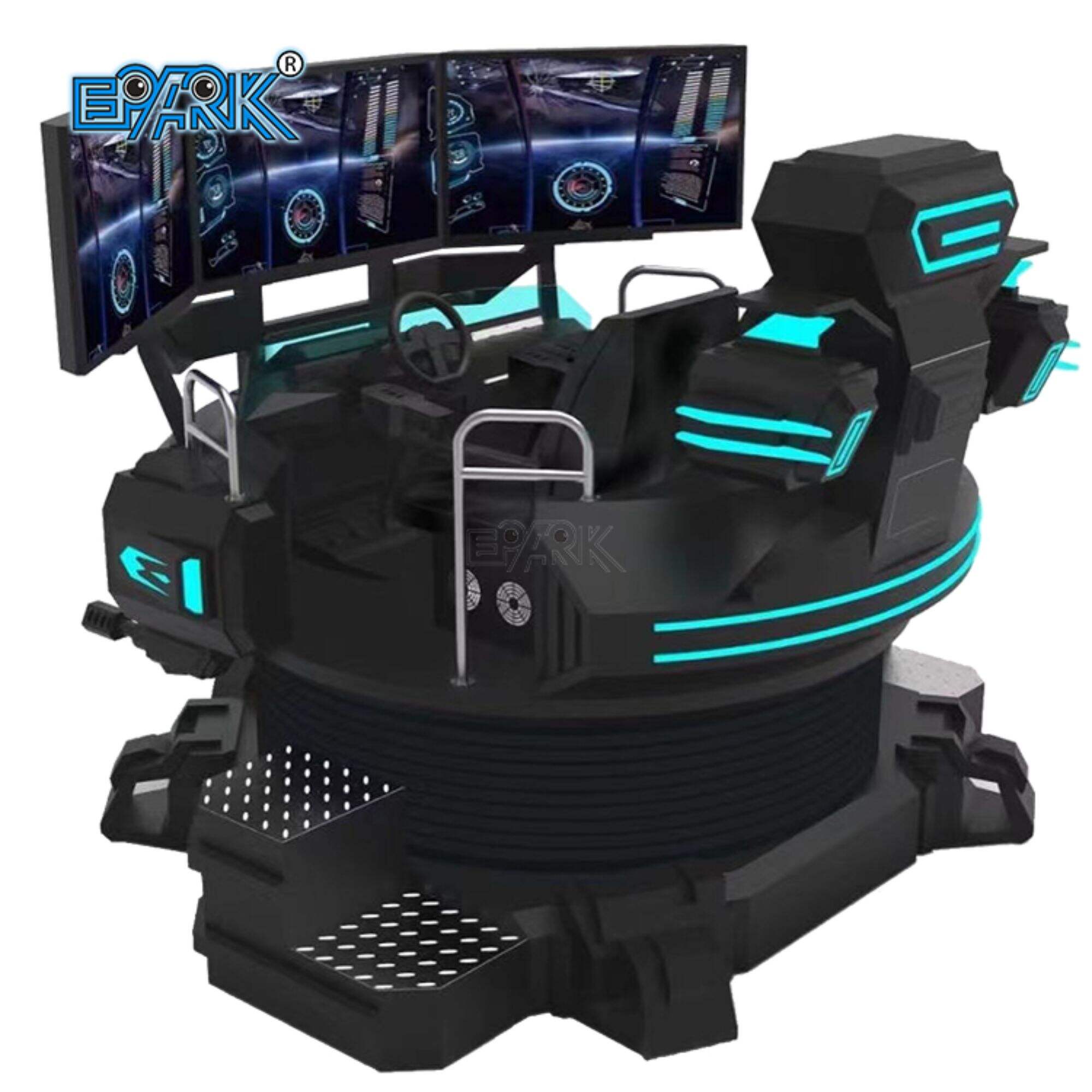 Indoor 2 Seat 3 Dof 3 Screen 3KW Power Arcade Machine F1 Game Racing Seat Simulator