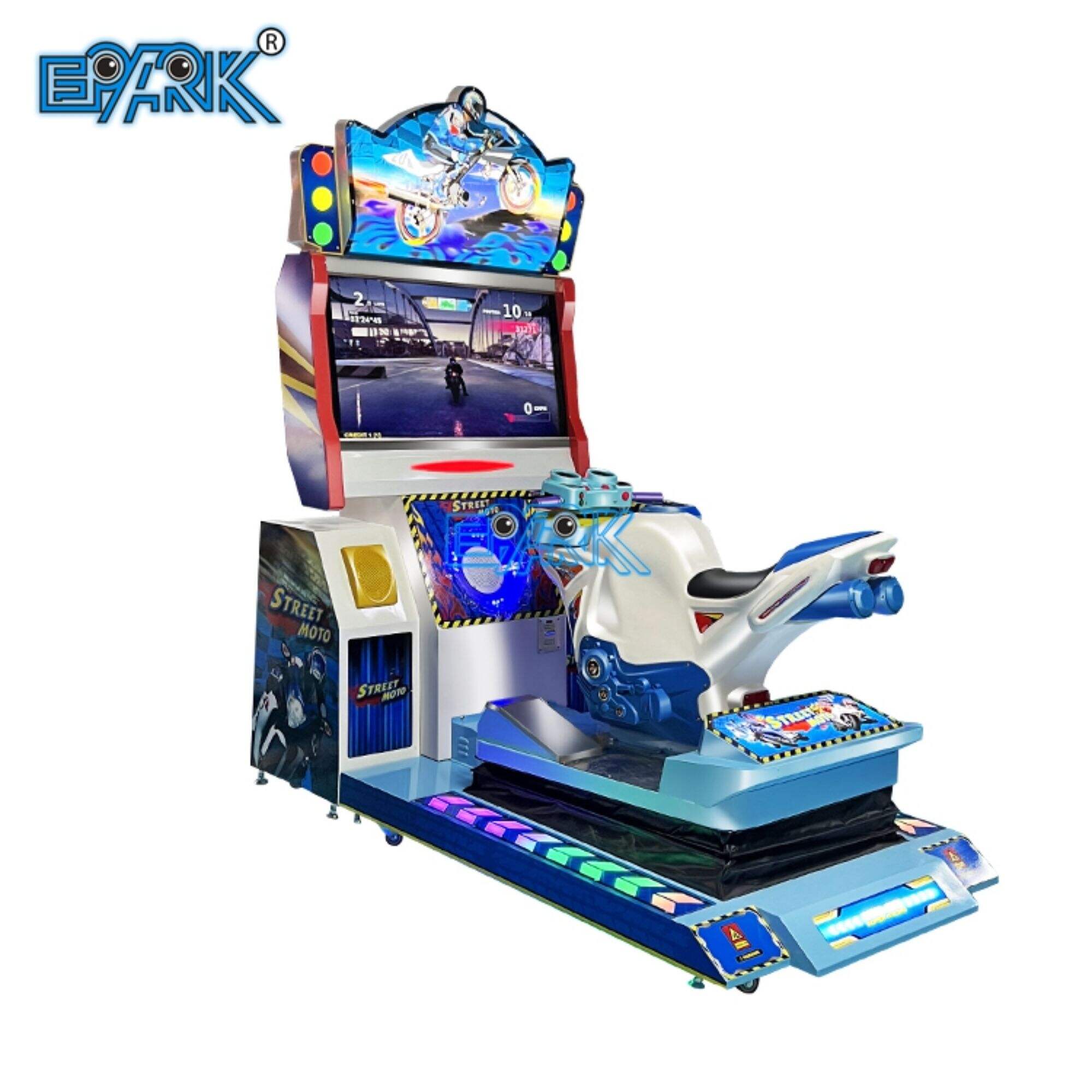 Factory Most Popular Coin Operated (HD) Full Motion Motor Motorcycle Simulator Arcade Game Machine