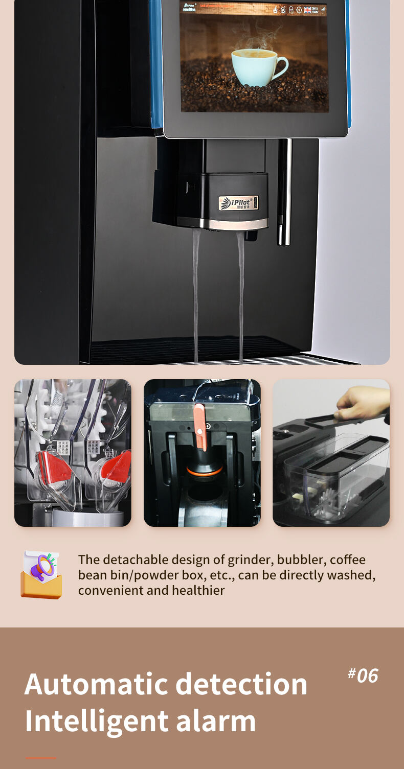 Professional-10.1''-Inch-Android-Touch-Screen Fully Automatic Coffee Machine With Fresh Milk manufacture