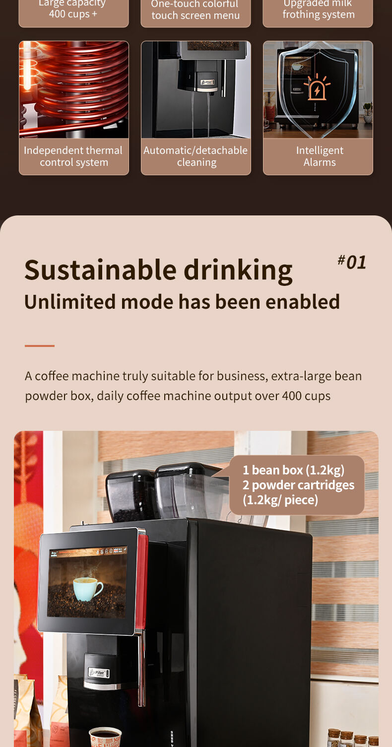 Professional-10.1''-Inch-Android-Touch-Screen Fully Automatic Coffee Machine With Fresh Milk supplier