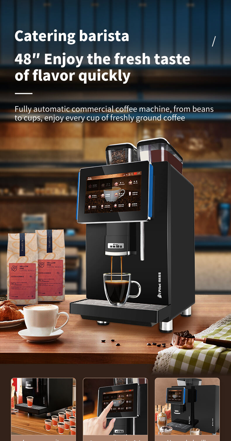 Professional-10.1''-Inch-Android-Touch-Screen Fully Automatic Coffee Machine With Fresh Milk supplier