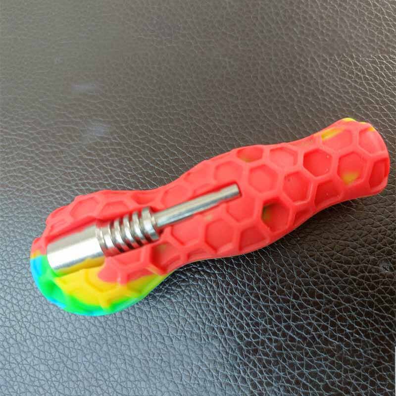 5 inch Silicone Glass Bong Various Colors Lightweight