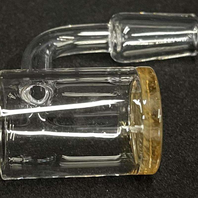 90 Degree Quartz Banger with Flame Polished Surface for Sale