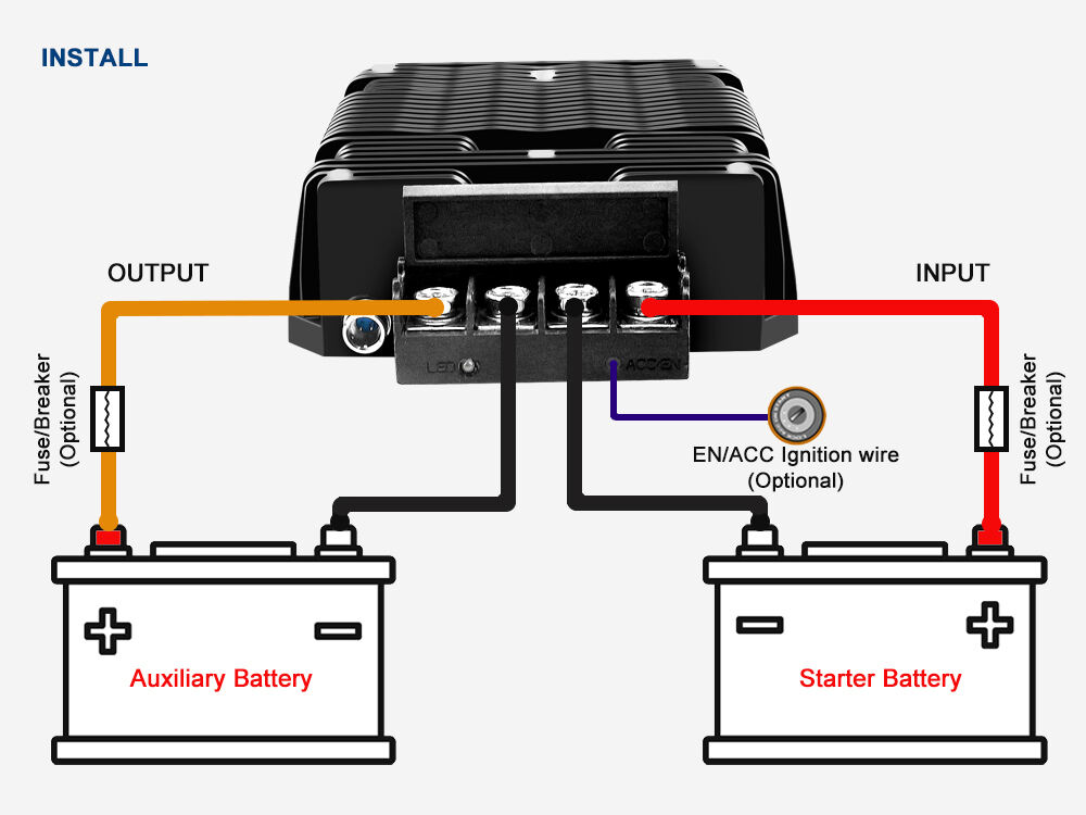 DC to DC Battery Charger - Wide input and Noise immunity for dual battery system applications