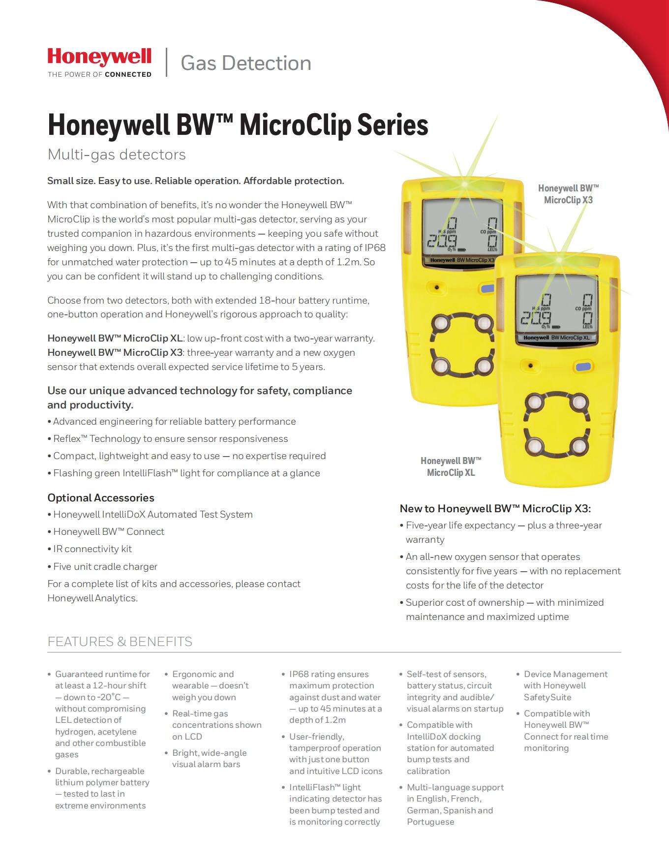 BW multi gas detector MicroClip XL MCXL-XWHM-Y-CN LEL O2 CO H2S gas leak detector manufacture