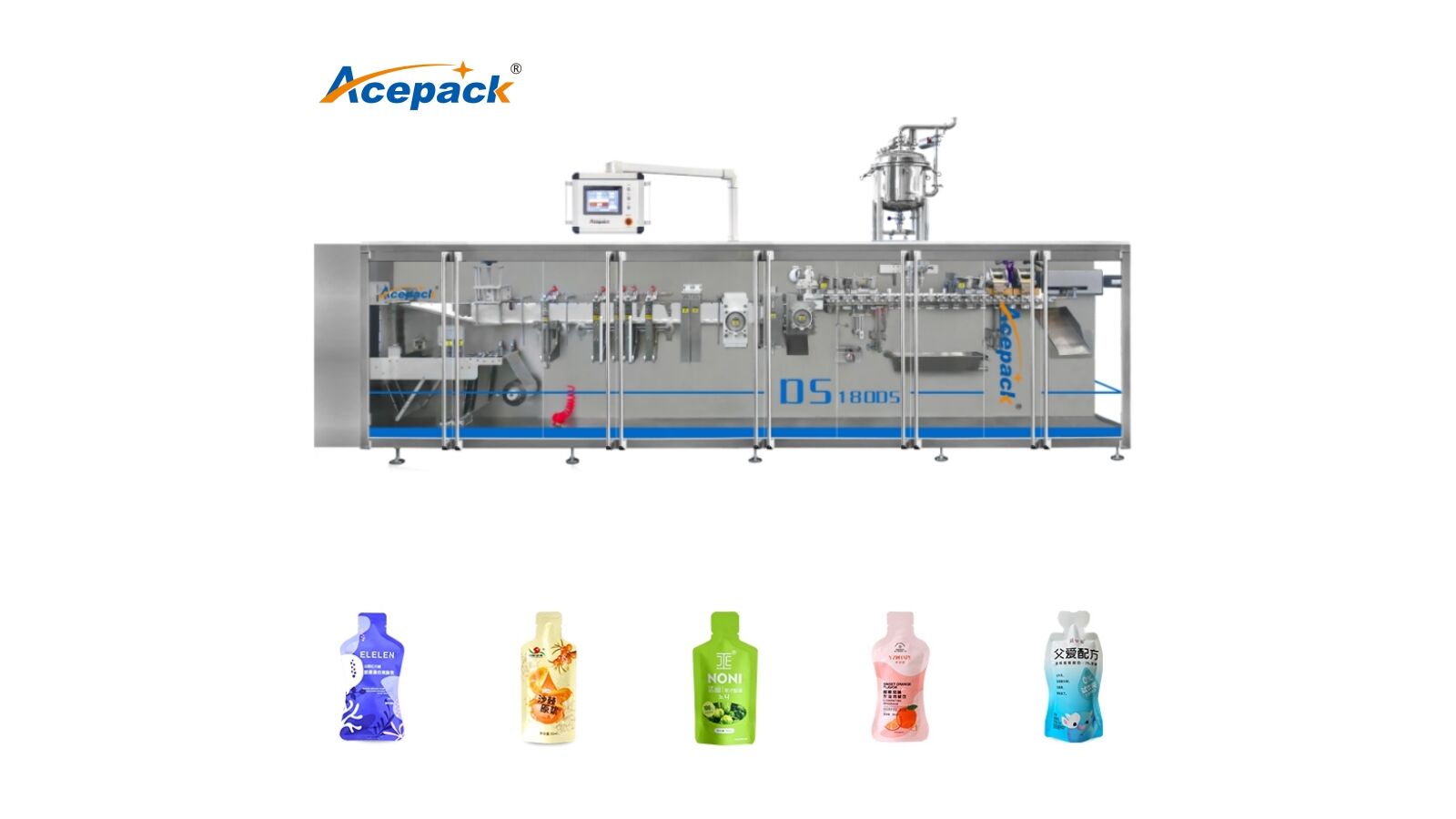 Shapedd pouch packing machine