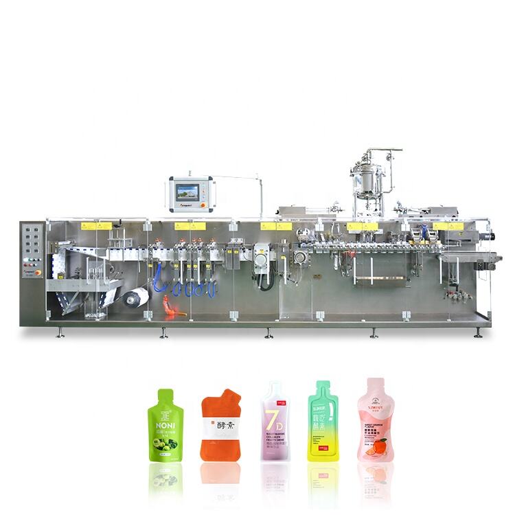 DS-180DSB high accuracy  factory automatic special shaped pouch  filling sealing machine for liquid doypack packing machine supplier