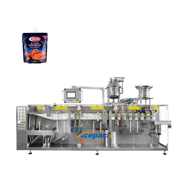 Safety associated with top spout doypack packing machine