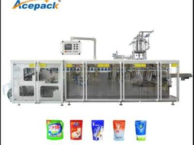 What types of products can be packaged using a sachet packing machine?