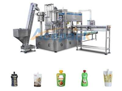 How does a stand-up pouch filling machine work?