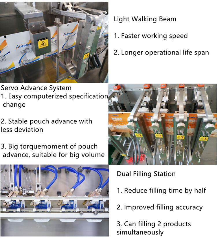 DS-280DS Automatic Horizontal Packing Machine for Pouch Powder Beverage Liquid Sachet Packing Machine manufacture