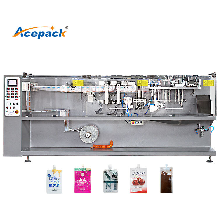 Acepack S-180C Automatic Horizontal Liquid Pouch Packaging Machine New Bag Production Gear Core Food Cosmetic Spout Sachet Foil factory