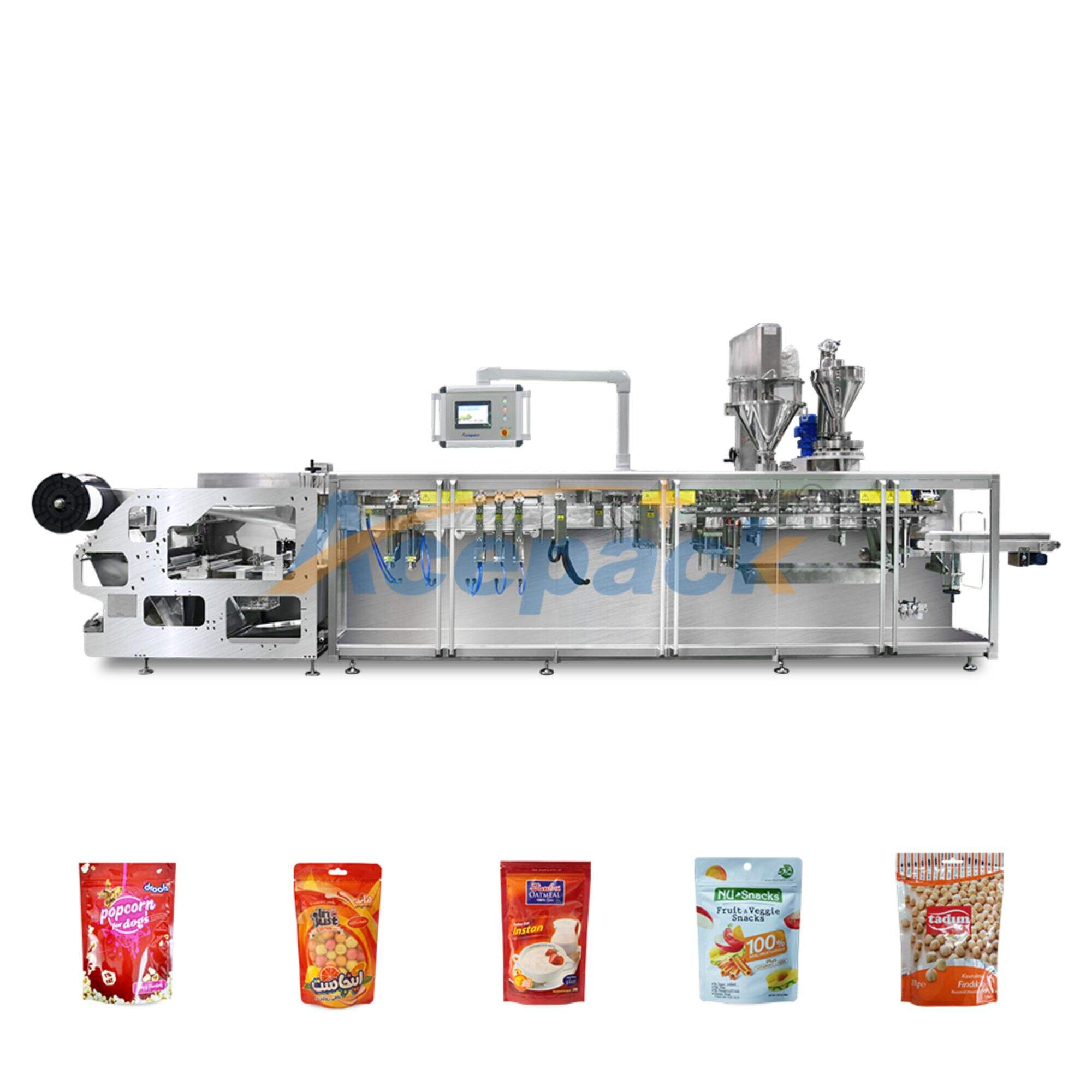 DS-180SZ Ace pack Automatic Foods Stand Up Zipper Pouch Horizontal Sachet Packing Machine