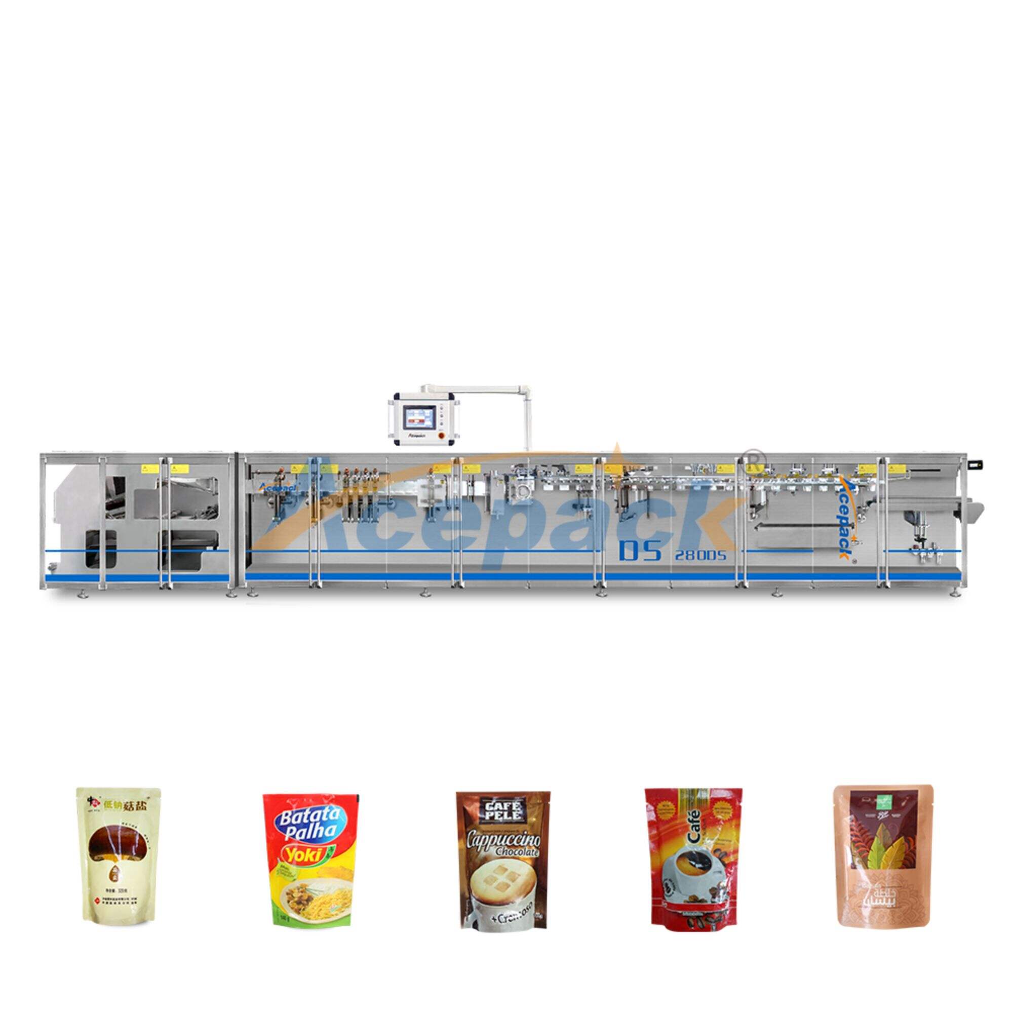 DS-280DS Automatic Horizontal Packing Machine for Pouch Powder Beverage Liquid Sachet Packing Machine