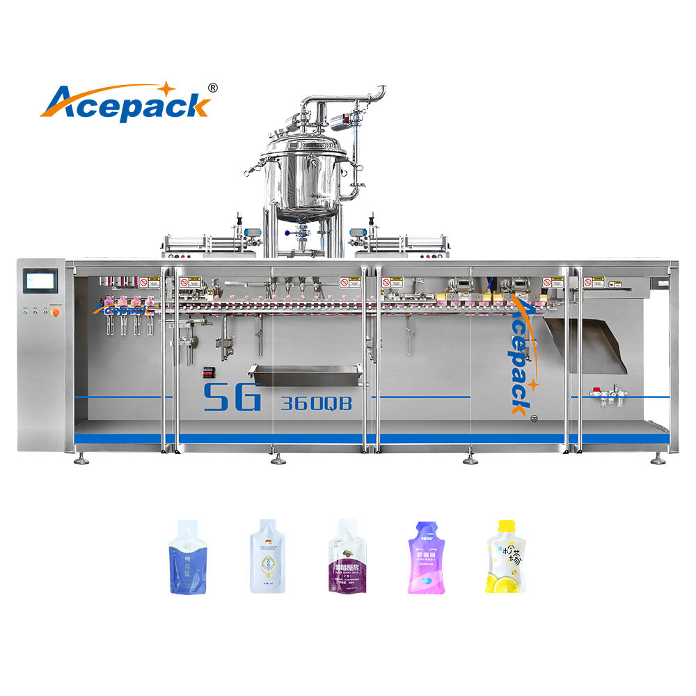 SG-360QB automatic premade shaped pouch packing machine details