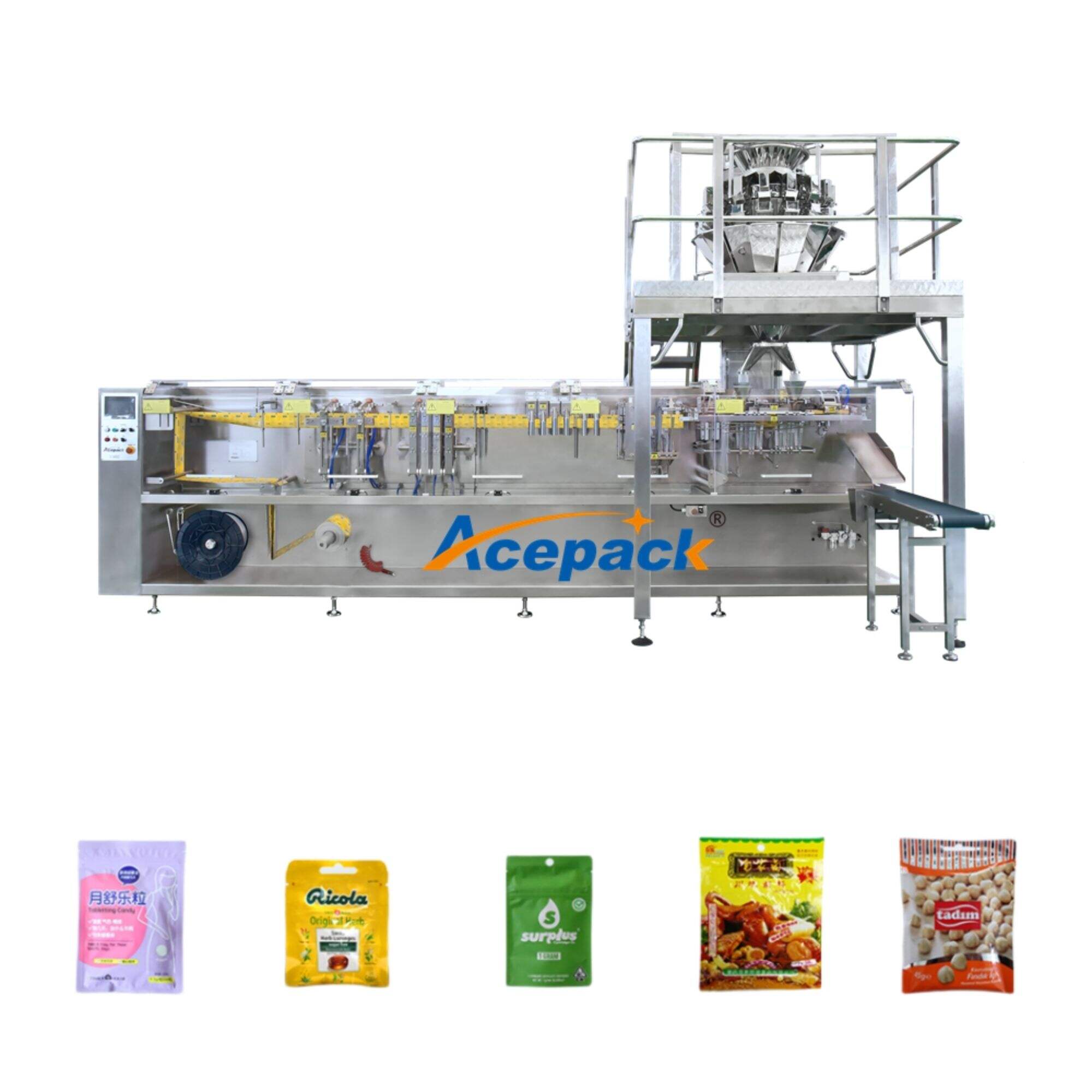 S-180Z Fully automatic zipper bag packing sachet horizontal packaging liquid filling food packing machine