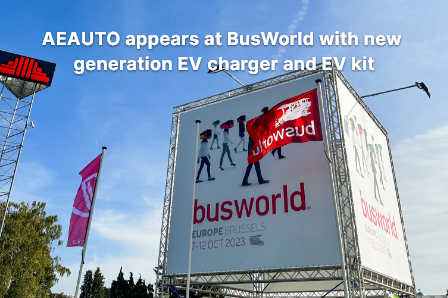 AEAUTO appears at BusWorld with new generation EV charger and EV kit