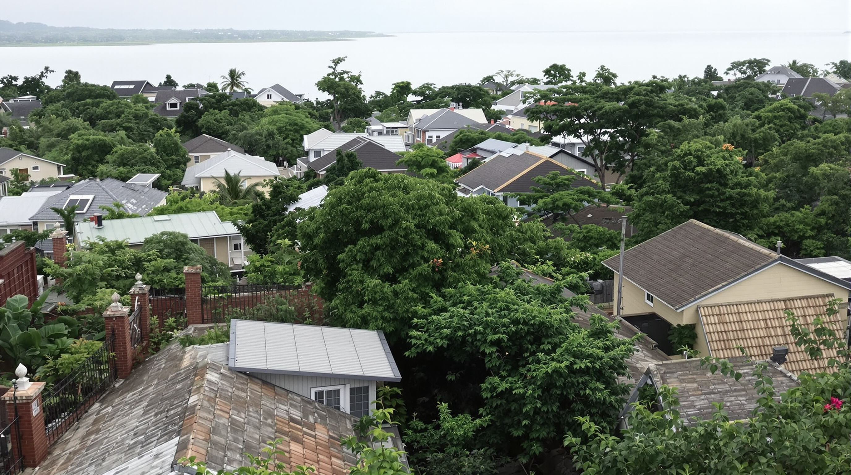 Coastal homes with durable ASAPVC roofing in a humid, salty environment