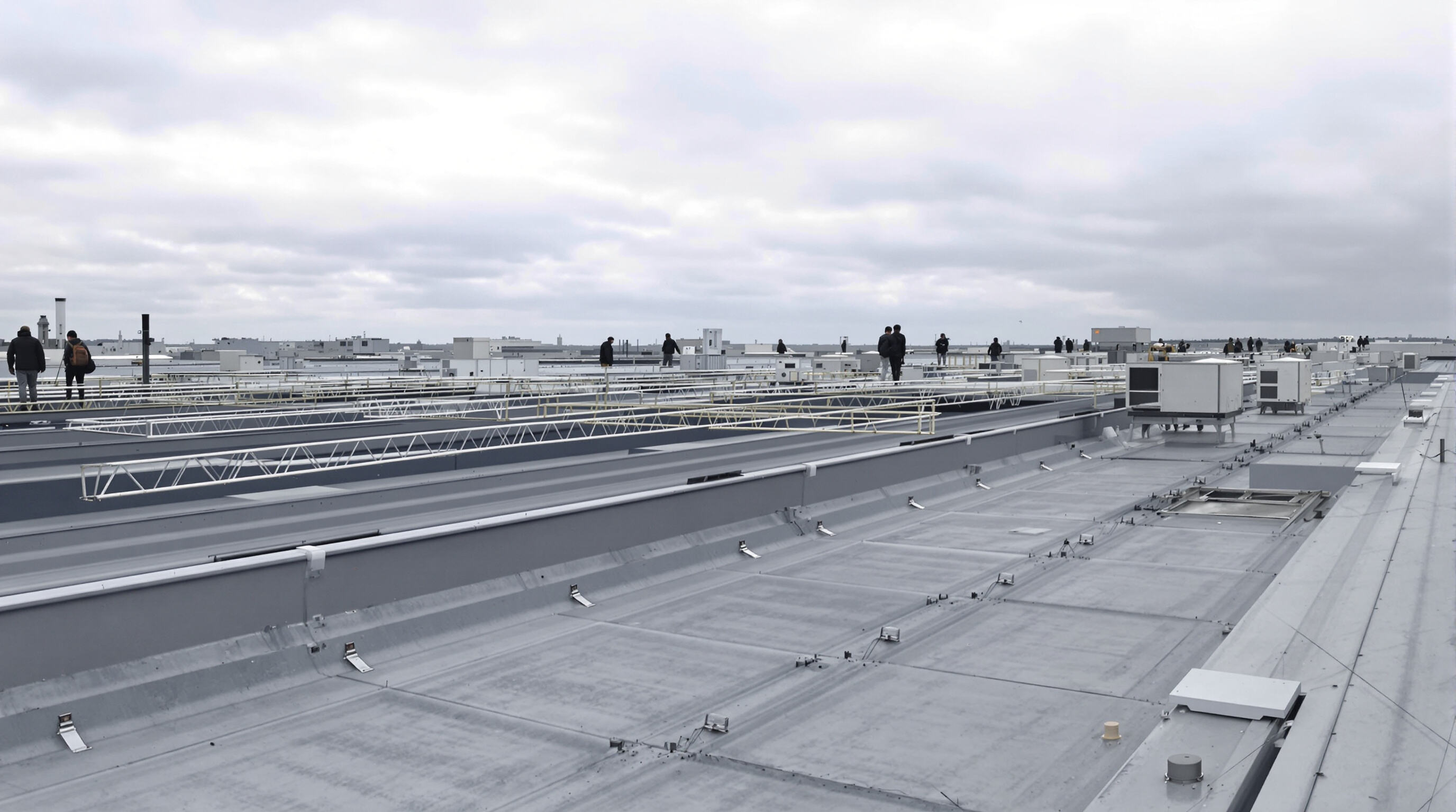 Twinwall PVC roof panels installed on rafters, remaining stable and undamaged during high winds