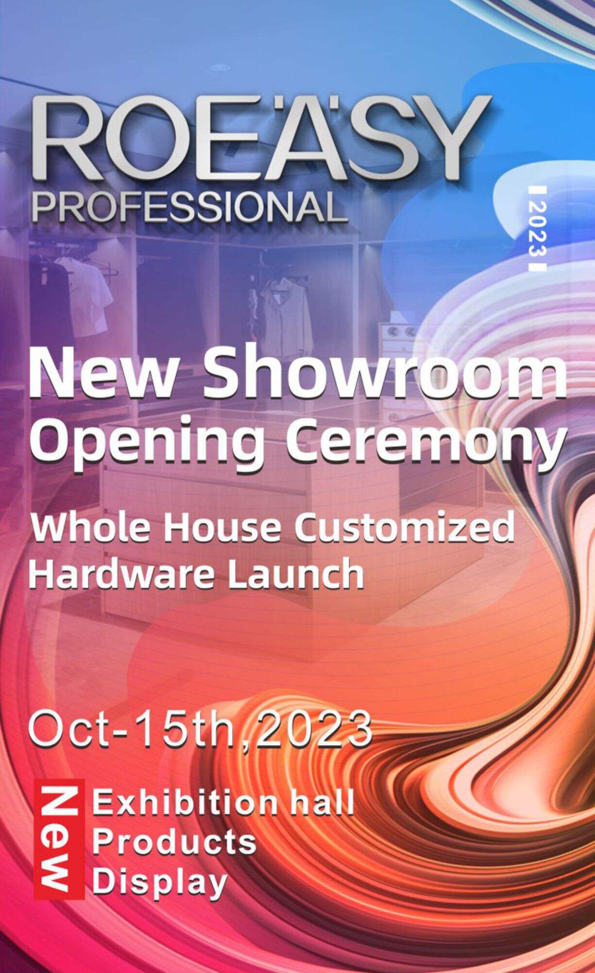 New showroom opening ceremony, whole house customized hardware launch