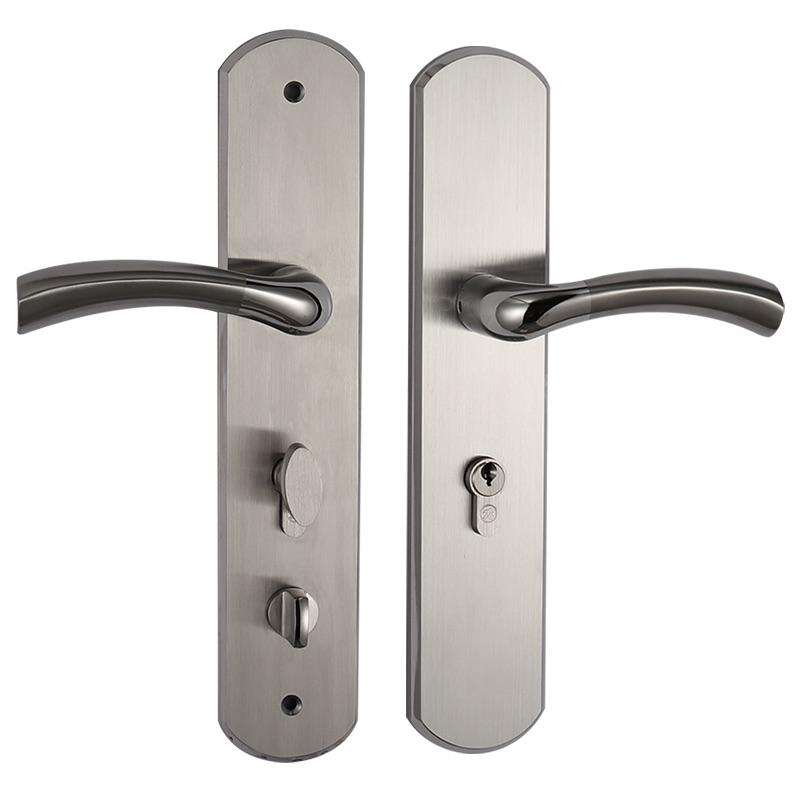 Roeasy HD6742 300mm stainless steel door lock high quality door lock with brass cylinder computer keys