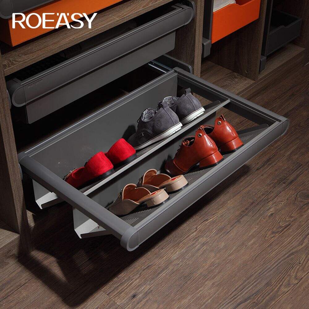 ROEASY R3006G Popular design 360 Degree Rotating Shoe Rack Adjustable Shoe Rack Wardrobe Revolving shoe Rack