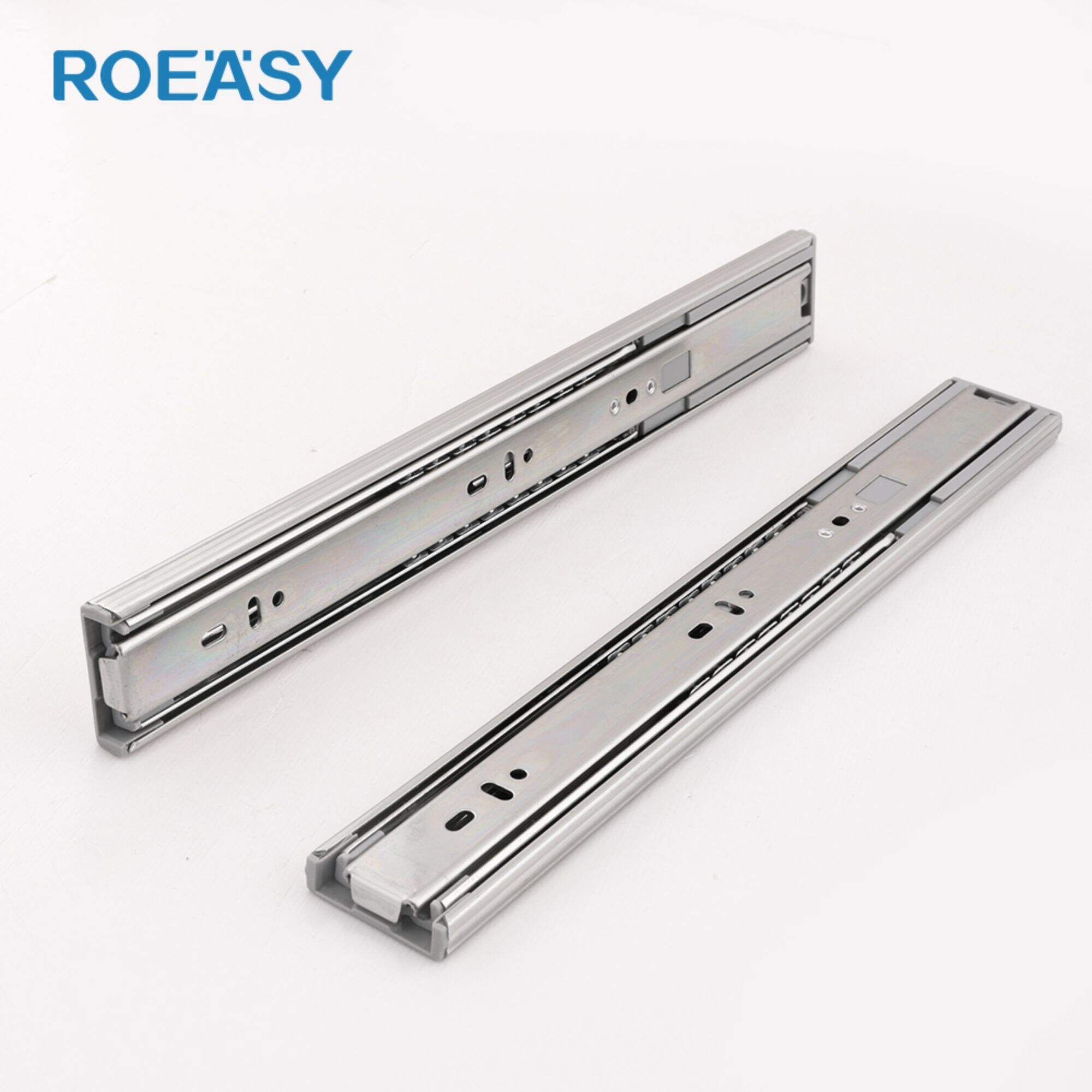 Roeasytelescópico gaveta trilho slides fabricantes para armário porta montagem gaveta do armário slide trilhos zinco