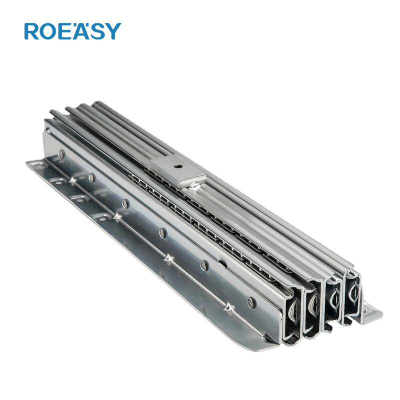 ROEASY RY0980 100% extend table drawer slide channel multi sections 13 fold dining table slide rails